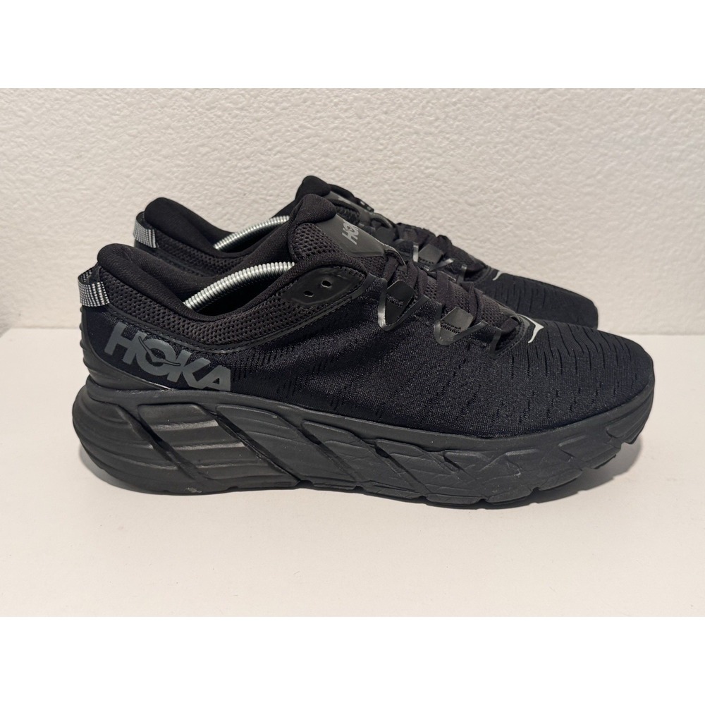 Hoka One Mens Gaviota 3 Running Shoe Size 13 Black Sneaker Active Gym Workout - Picture 7 of 14